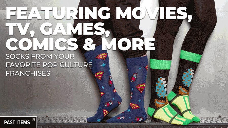 Socks from your favorite pop culture franchises